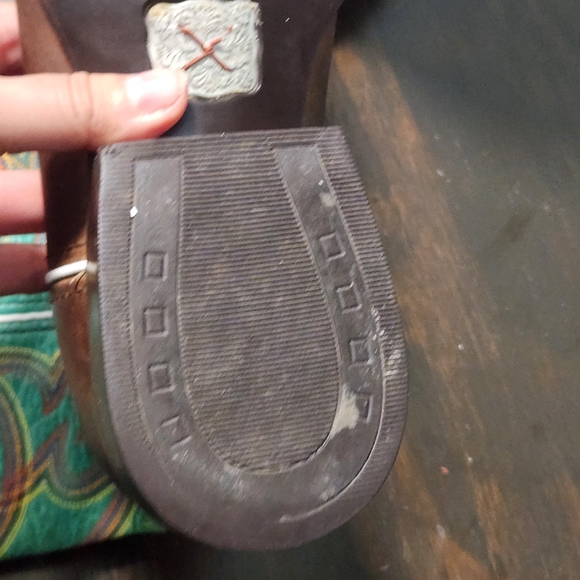 Twisted X Western Boots Brown Leather Mid-Wide Calf Square Toe Women's Size 8C - Picture 12 of 14